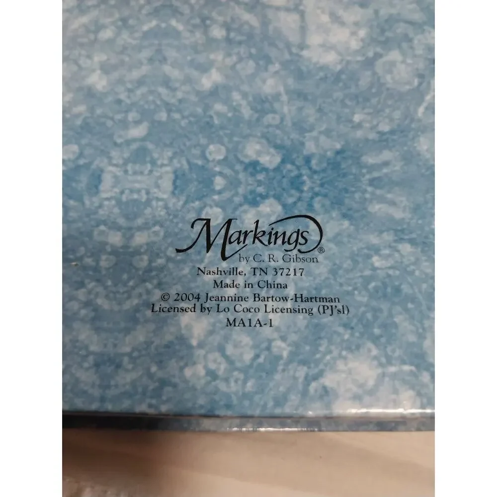 NWT Markings by C R Gibson 2004 ADDRESS BOOK Blue w/Puupy Spiral 6.5x7.5